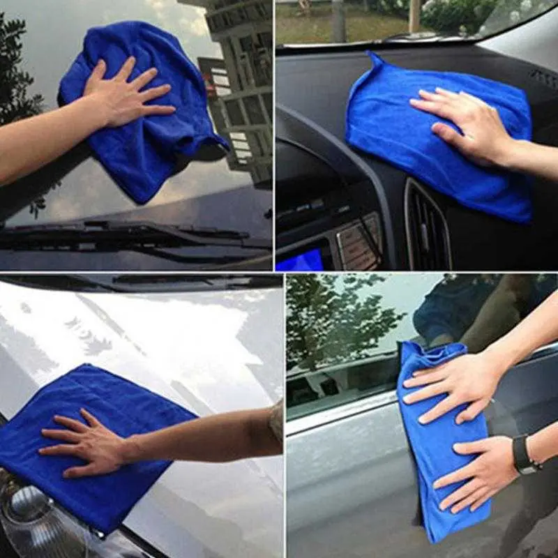 EACHGO Handuk Microfiber Lap Pengering Mobil 24x24cm - WJ201 0