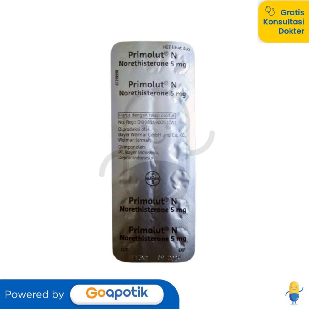 PRIMOLUT N STRIP 15 TABLET