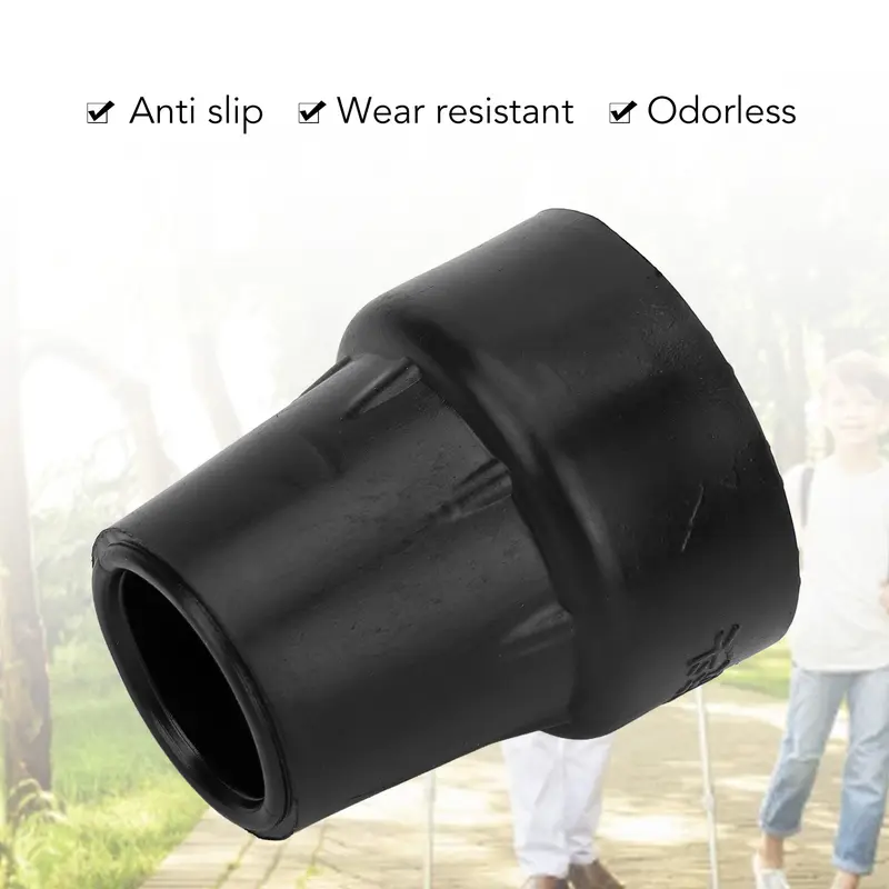 10Pcs Crutch Tip Rubber 19Mm Inner Diameter Slip Resistance Universal Heavy Duty Walking Cane Tip Cane Tip Replacement Cane Tip 3