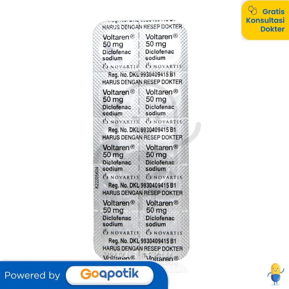 VOLTAREN 50 MG STRIP 10 TABLET