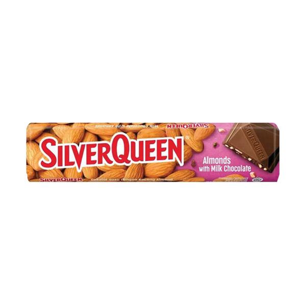 Gambar SILVER QUEEN  COKLAT ALMOND 55 GR  COKELAT dari Hyfresh Bojongsari Kota Depok Tokopedia