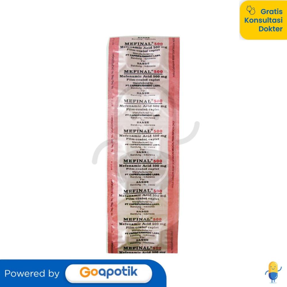 MEFINAL 500 MG STRIP 10 KAPLET