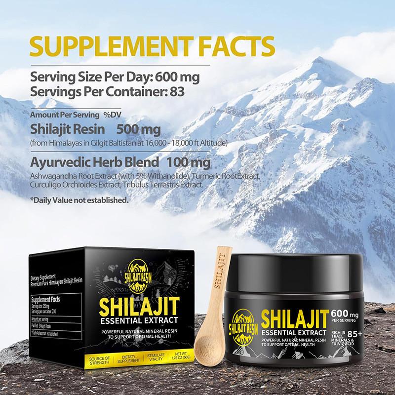 JUAL PURE SHILAJIT RESIN OINTMENT - 50G - HIMALAYAN HARVEST - RICH IN 85+ MINERALS