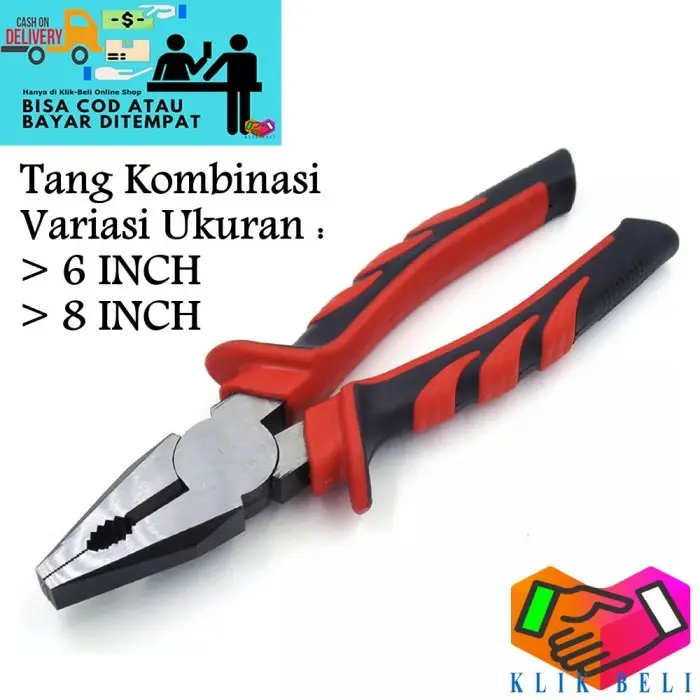 [KBM] Tang Kombinasi 6 / 8 Inch Tang Biasa Professional Tools Multifungsi 0