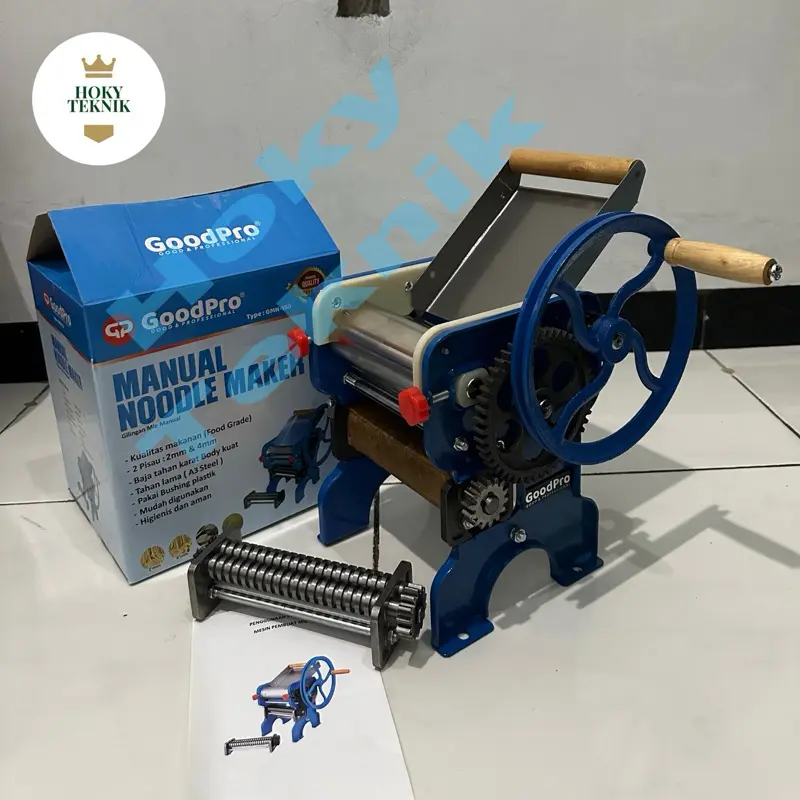 (LANGSUNG READY DAN SIAP KIRIM) GILINGAN MIE MANUAL / PENGGILING MIE / MESIN GILING MIE CETAK MIE MANUAL GOODPRO GMN150 STAINLIS (BISA INSTAN DAN GOSEND)