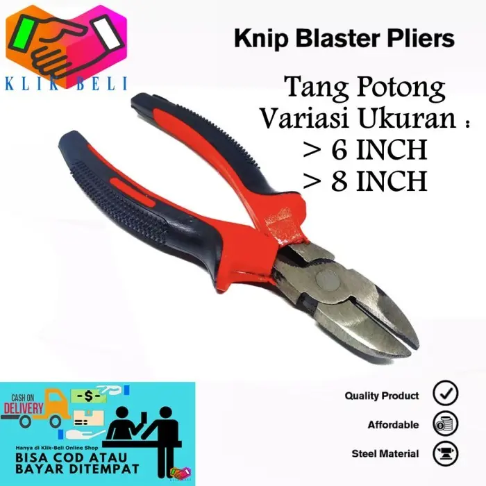 [KBM] Tang Kombinasi 6 / 8 Inch Tang Biasa Professional Tools Multifungsi 5