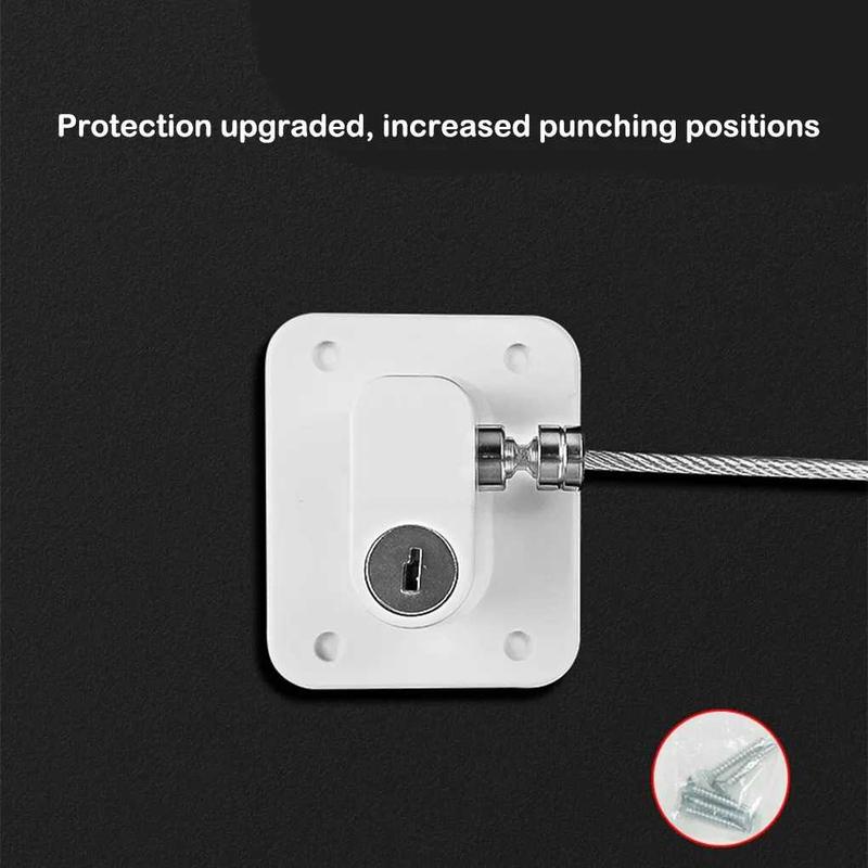 Grendel Rantai Kunci Pengaman Pintu Kulkas Laci Jendela Multifungsi Adhesive Safety Lock 9