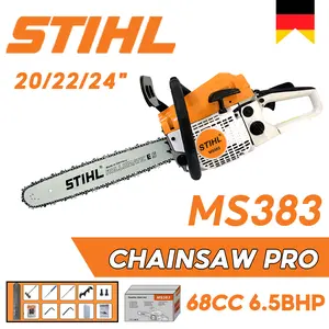 BONCHI Mesin Gergaji Kayu Chain Saw MS 383 Ukuran 20/22/24 inch Gergaji Mesin Mini