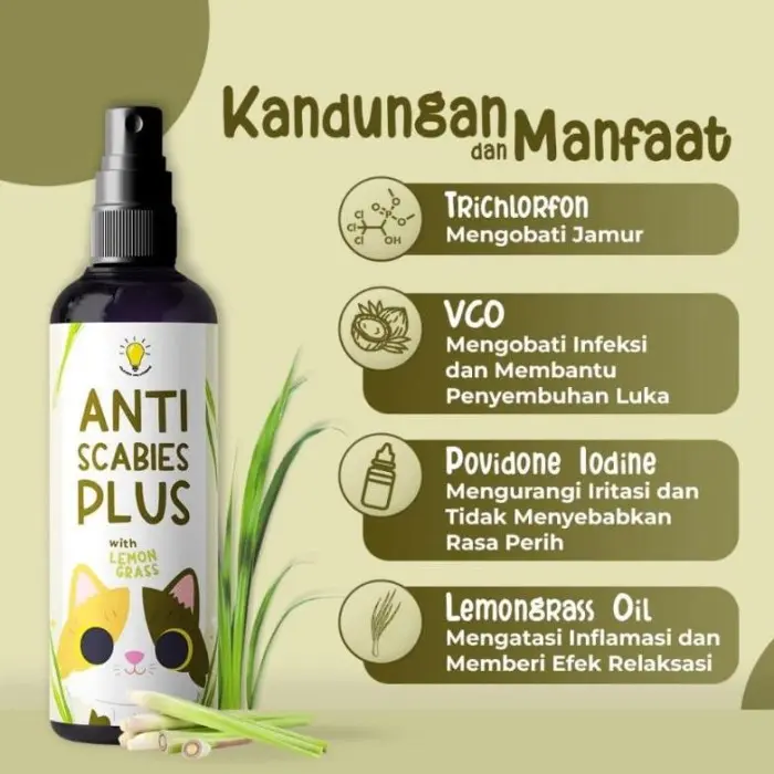 Sc Clever Solutions Anti Scabies Plus Obat Jamur Kucing Scabies Kulit Ampuh Aman Spray Kitten - Maxibies 100ml 3