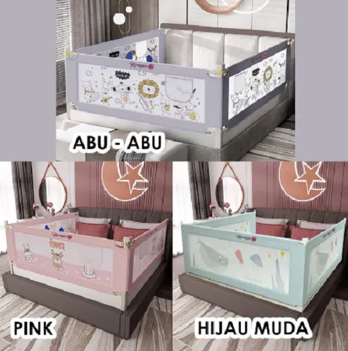 Rumahbaru Bedrail Mommy Jay Last Bedguard Pembatas Pengaman Kasur Ranjang Baby