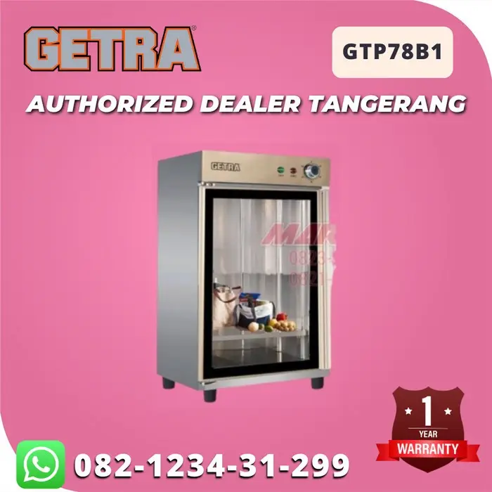 GETRA GTP78B1 STERILIZER KULKAS STAINLESS / LEMARI PEMBUNUH KUMAN