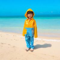 Gambar Set Jas Hujan Anak Poncho Jas Jaket Celana Anak Kids Raincoat 4 5 6 7 Tahun Laki Laki Perempuan 2 Warna Spartan Messi PVC waterproof - Blue Black dari Autoku Kota Depok 2 Tokopedia