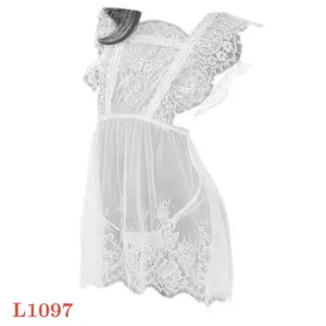 Gaun Malam Sexy L1097 Baju Tidur Dinas Wanita Mini Dress