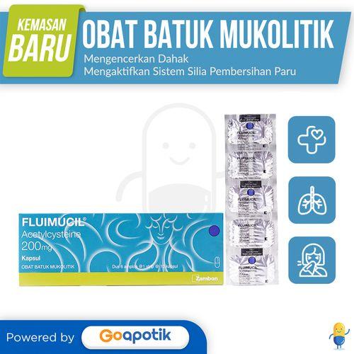 FLUIMUCIL 200 MG STRIP 10 KAPSUL / OBAT BATUK PENGENCER DAHAK