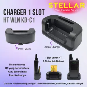 Docking Charger Desktop HT WLN KD C1 1 Port 7 Hari Garansi | Cas Duduk Pengisi Daya Dock WLAN KD-C1
