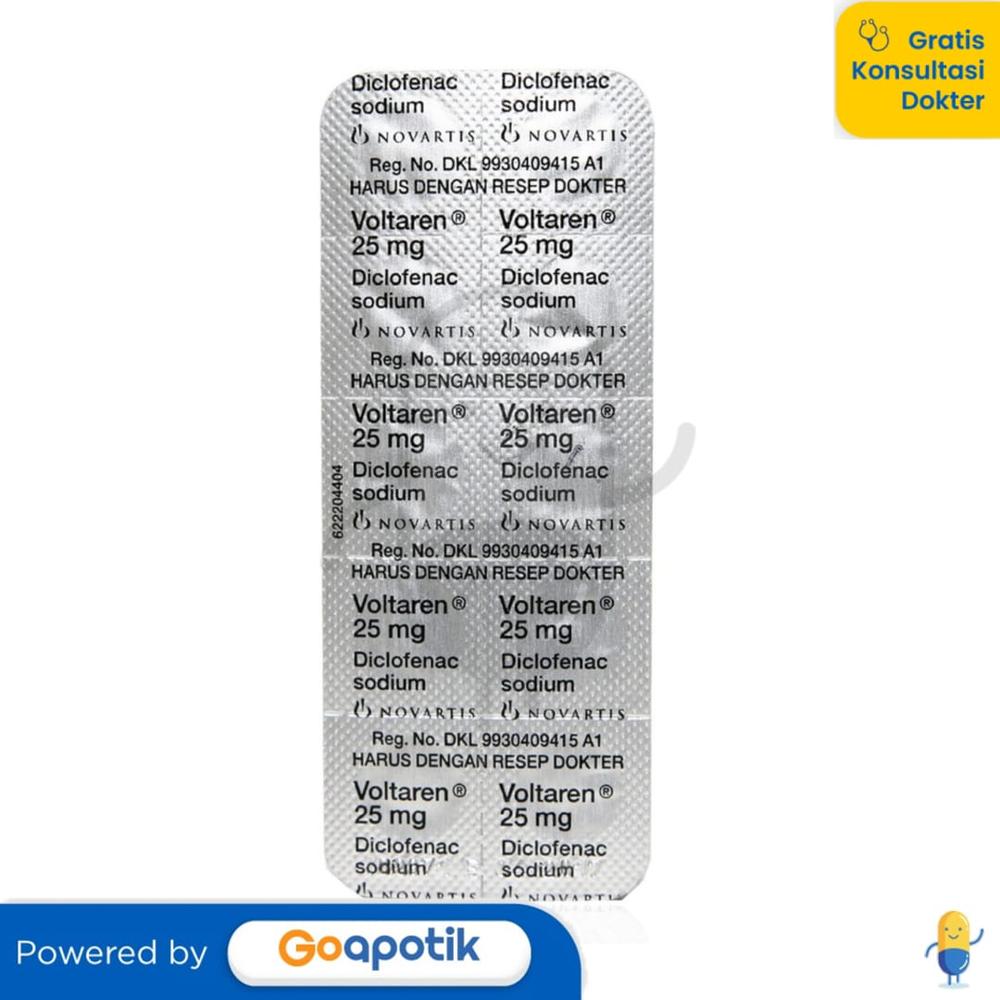 VOLTAREN 25 MG STRIP 10 TABLET