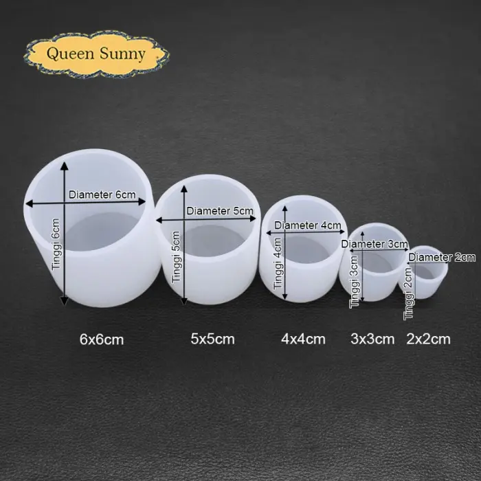 Cetakan Silikon 3D Bentuk Silinder Bulat Tabung Cylinder / Cetakan Resin / Cetakan Lilin Candle Aromaterapi / Cetakan Semen / Mold Silicone Terbaru