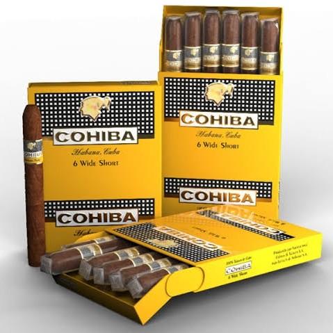 COHIBA WIDE SHORT BOX OF 10 PACK (1 PACK OF 6 STICK)