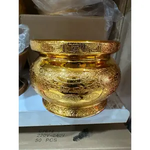 NEW Hiolo Cao Cai Keramik Warna Emas 6"