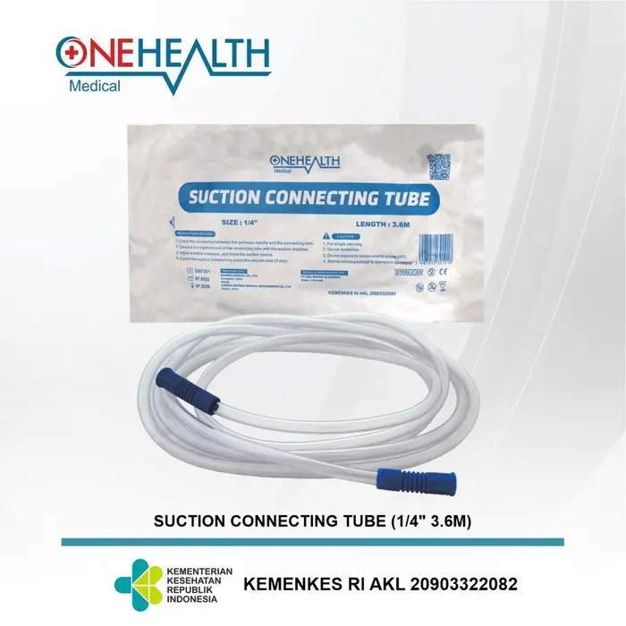 Gambar Onehealth Suction Connecting Tube Steril Selang Penyambung Konektor 1/4 Inci - satuan/PCS - 1/4 3.6 M dari Onehealth Indonesia Kab. Tangerang 5 Tokopedia