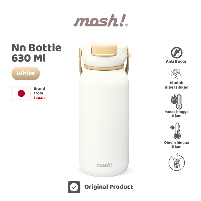 Gambar Mosh NN Bottle - Botol Minum Stainless Steel 630ml - White dari Mosh Indonesia Kota Administrasi Jakarta Timur Tokopedia