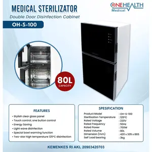 Onehealth Medical Sterilizator OH-S-100 (80L) Lemari Antiseptik Mensterilkan Berbagai Peralatan Medis