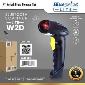 Blueprint Scanner Barcode 2D Lite W2D BP LITE W2D Wireless + Bluetooth Dual Connection Barcode Scanner