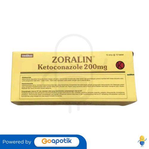 ZORALIN 200 MG BOX 100 TABLET