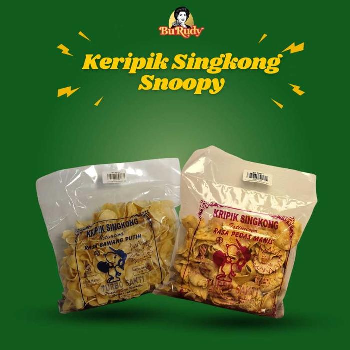 Gambar Keripik Singkong Snoopy 130gr & 260gr - Bawang Putih, 130 dari Pusat Oleh Oleh Bu Rudy Kota Administrasi Jakarta Barat Tokopedia