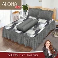 Gambar Aloha Max x Ayu Ting Ting - Bed Cover Set King 180x200 Tinggi 25Cm Rumbai - Geoma dari Lady Rose Sprei Kab. Bandung 2 Tokopedia