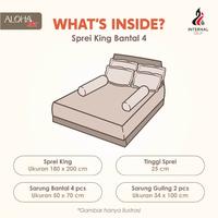 Gambar Aloha Max x Ayu Ting Ting - Sprei King 180x200 Tinggi 25Cm Bantal 4 - Liora dari Lady Rose Sprei Kab. Bandung 3 Tokopedia