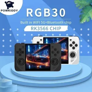 POWKIDDY RGB30 Retro Game Console IPS SCreen Built in WiFi 16GB 128GB