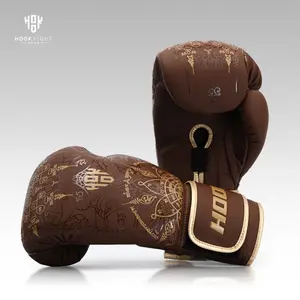 Terlaris SARUNG TINJU HOOK FIGHT GEAR, BOXING GLOVES, SARUNG MUAYTHAI HOOK - SAKYANT-2-BROWN, 12 OZ Original