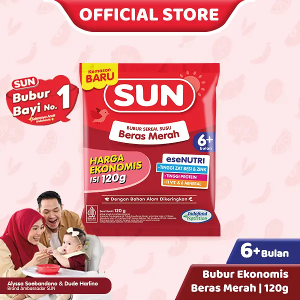 SUN BERAS MERAH EKONOMIS 120 GR BOX X 1 PCS