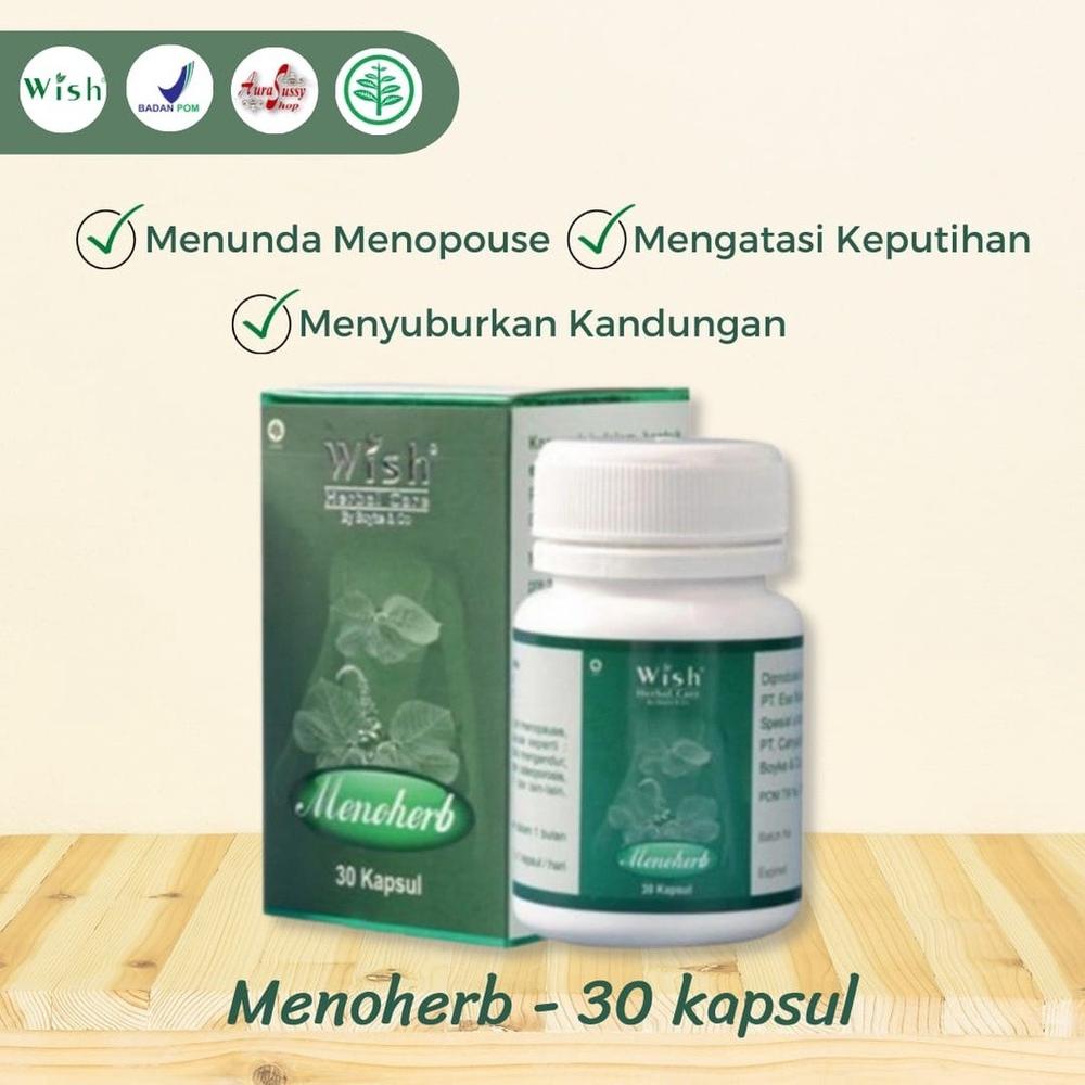 NEW WISH MENOHERB MENGATASI GEJALA PRE MENOPOUSE PRODUK DR BOYKE . ,.