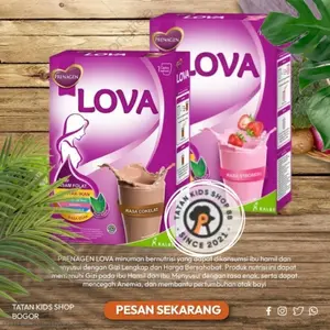 Susu Ibu Hamil Prenagen Lova 120gram Coklat Strawbery