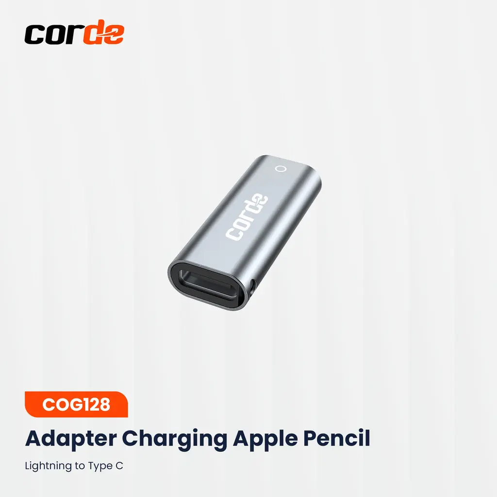 CORDE Apple Pencil Charger Connector – Adapter & Bluetooth Pairing for Pencil 1st Gen