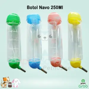 Botol minum kelinci, hamster,landak mini,guinea pig 250 ml merk navo