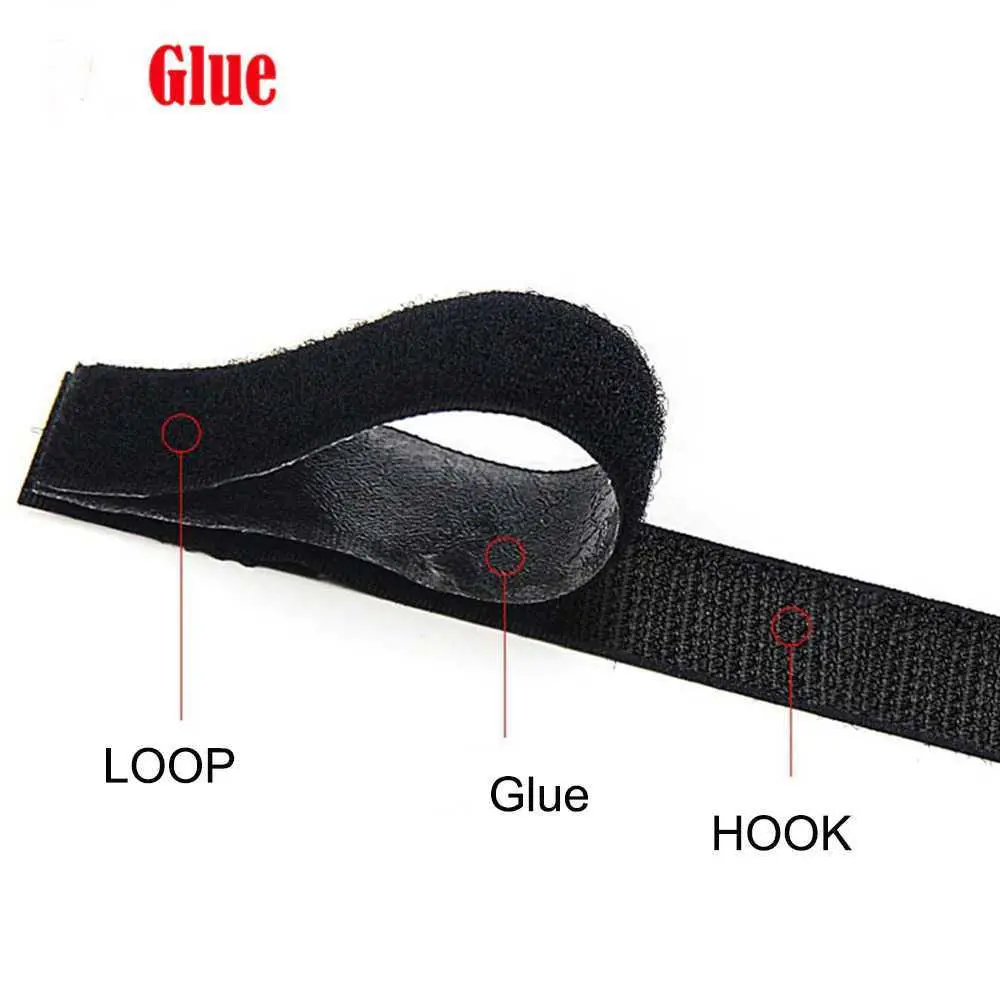 Lakban Velcro Hook and Loop Magic Nilon Sticker 1M - ZNK006 TaffPACK