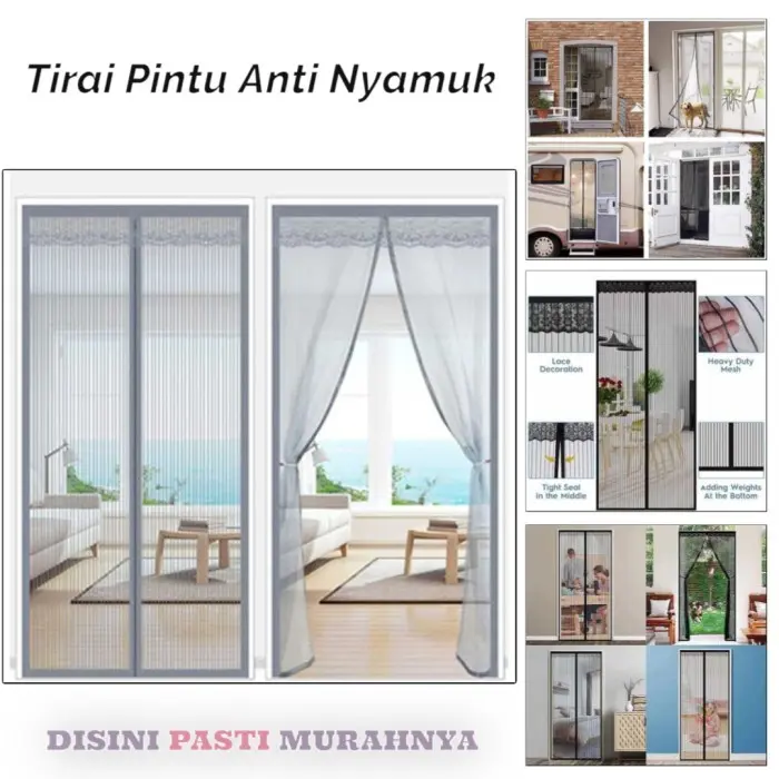 SPCR Tirai Pintu Anti Nyamuk Kelambu Magnetic Door CVNY1W
