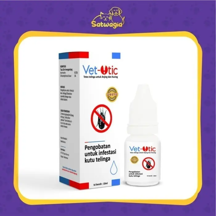 Obat Tetes Telinga Hewan Kucing Anjing anti kutu jamur Vet Otic 4
