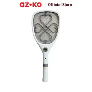 AZKO Krisbow Raket Nyamuk Rechargeable Dengan Soket Bug Zapper Mosquito Killer Mosquito Racket Swatter Nyamuk Listrik