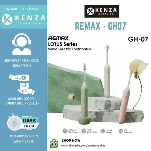 REMAX GH-07 LOTUS Series Sonic Electric Toothbrush Sikat Gigi Elektrik