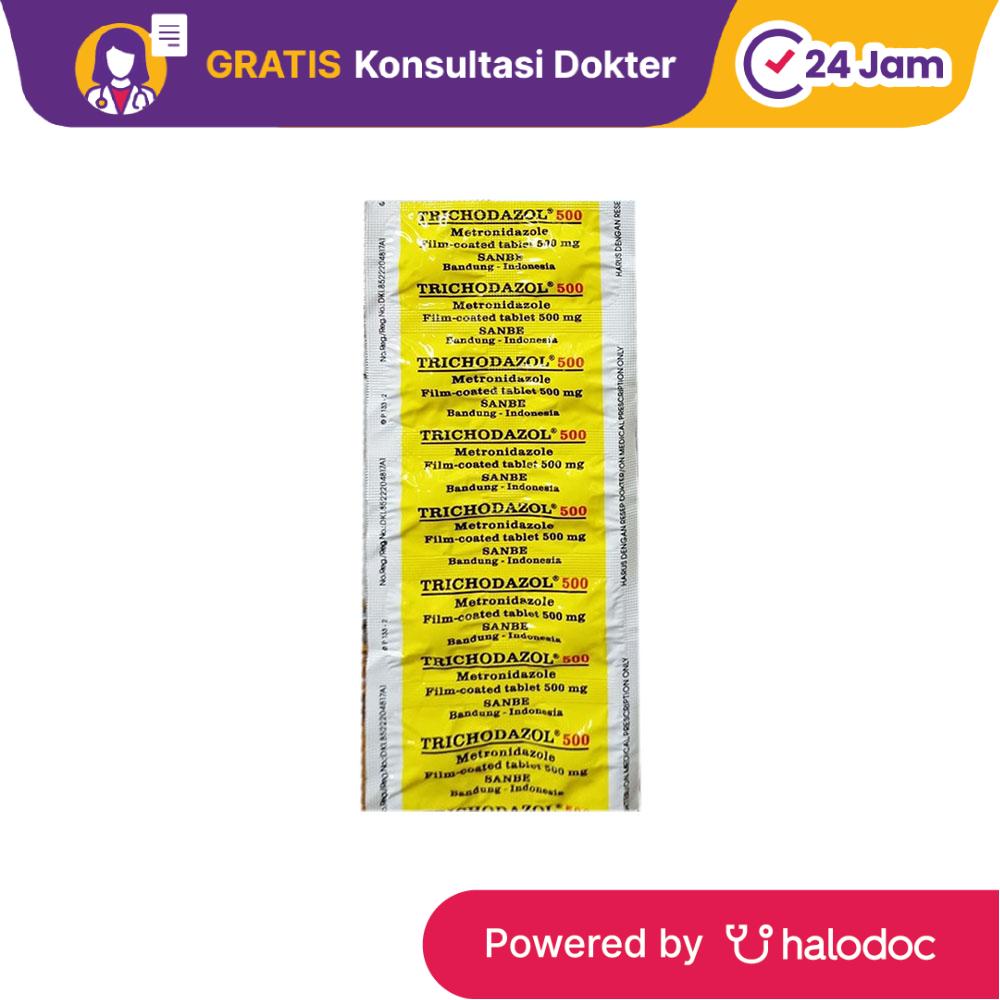 Trichodazol 500 mg 10 Tablet - Antibiotik - Halodoc