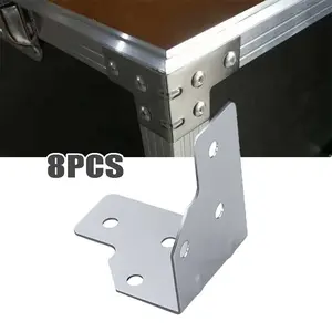 8pcs Pojok Hardcase Bentuk L Siku L Siku L Hardcase Siku Samping Hardcase 6 Lubang Hardcase