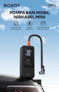 Gambar ROBOT RIP01 pompa ban mobil portable inflator pump nirkabel mini dari Donatur official store Kota Surabaya 2 Tokopedia