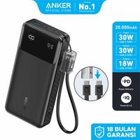 Gambar ANKER Powerbank 20000 mAh 30W Portable Charger With USB C Cable -A1384 dari Carbon Official Store Kota Administrasi Jakarta Pusat 2 Tokopedia