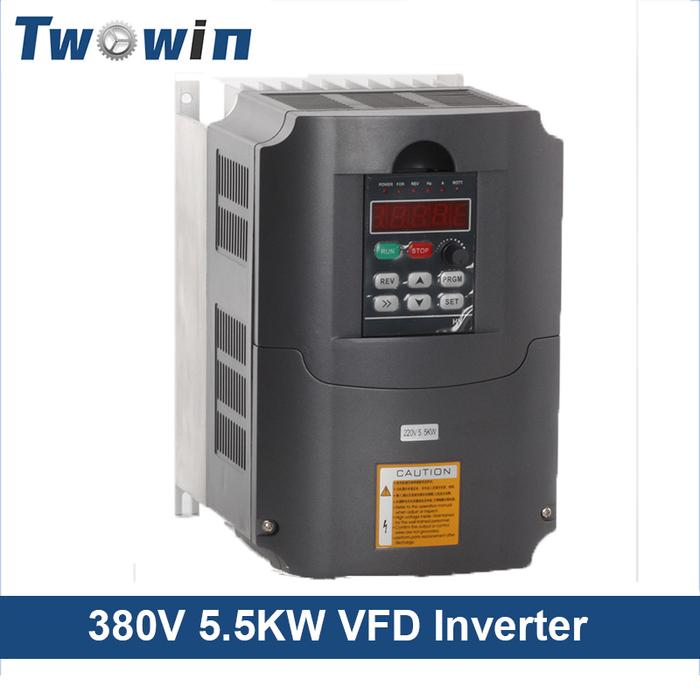 Jual TWOWIN 380V 5.5KW VFD Inverter Variable Frequency Drive 3HP Input ...