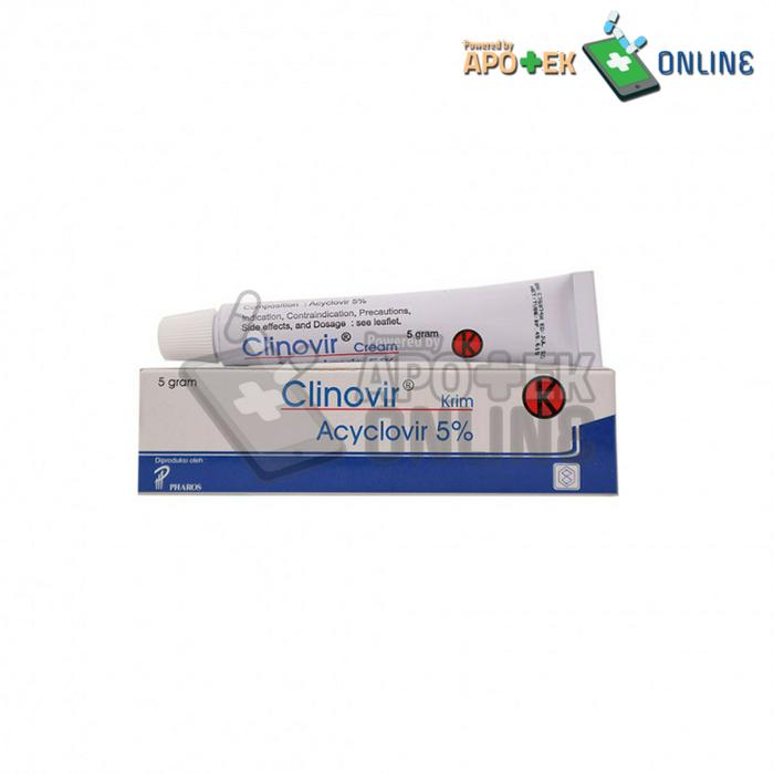 CLINOVIR CREAM ISI 5 GRAM TUBE