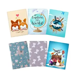 Cover Passport / Sarung Passport Travel Karakter Pu Leather Import